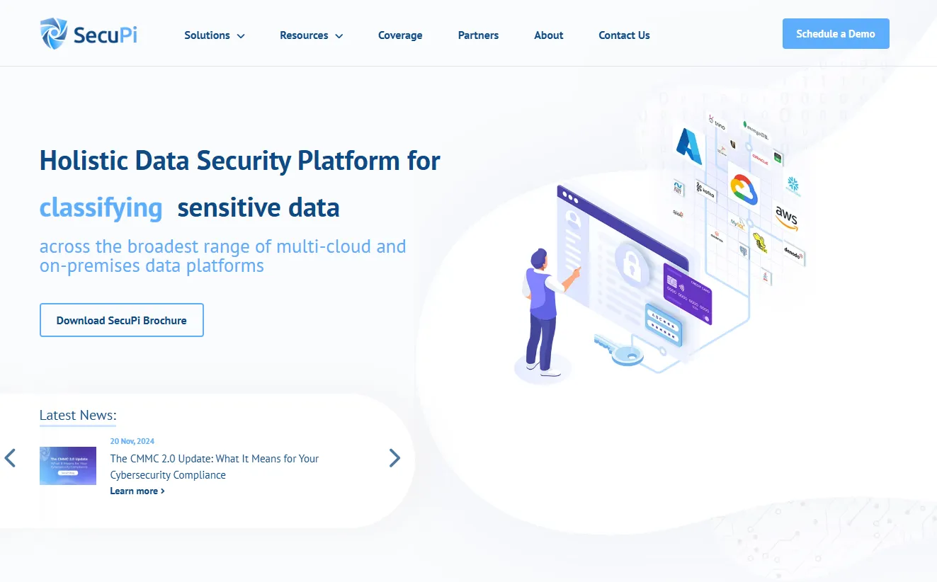 SecuPi homepage screenshot