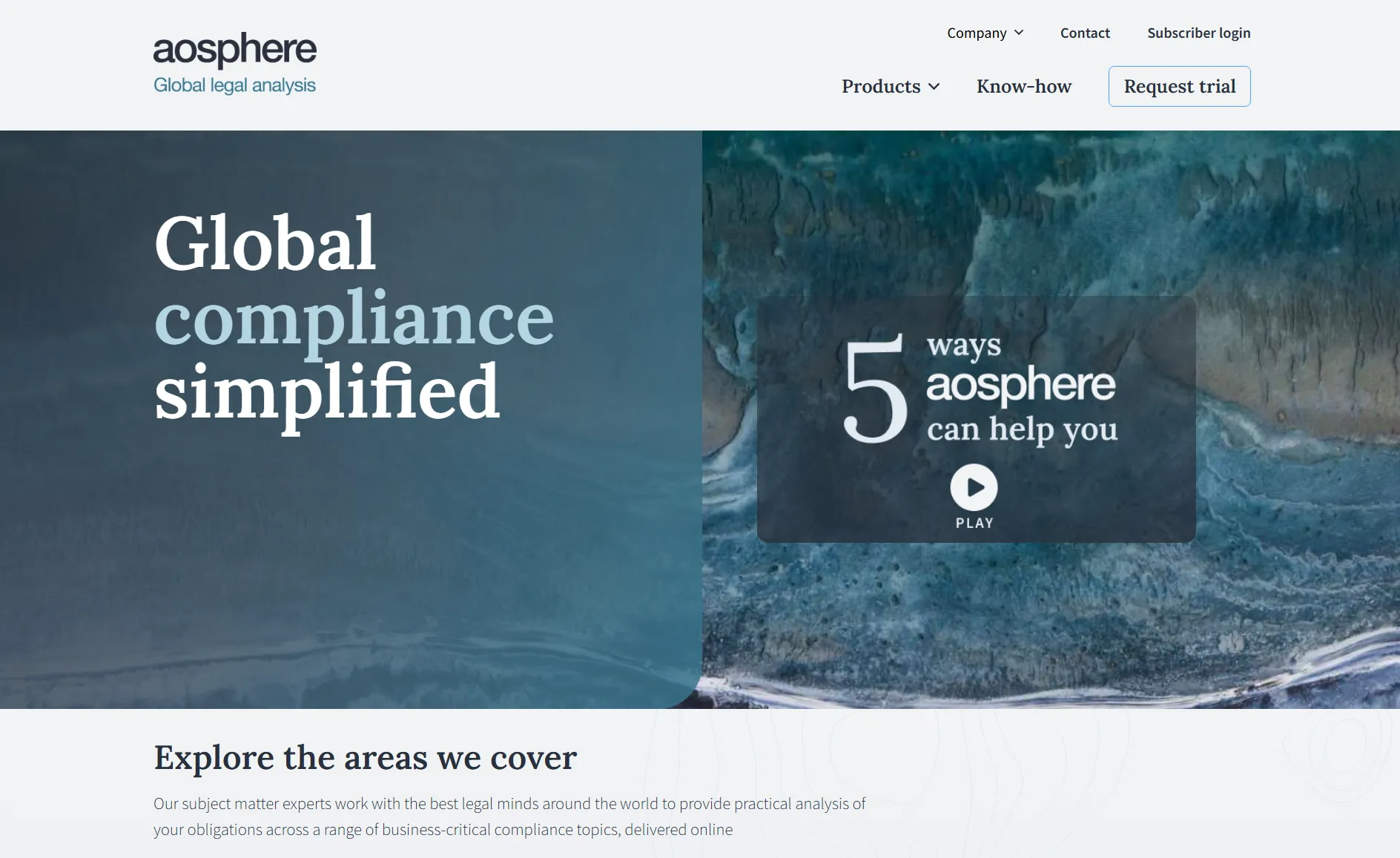 aosphere homepage screenshot