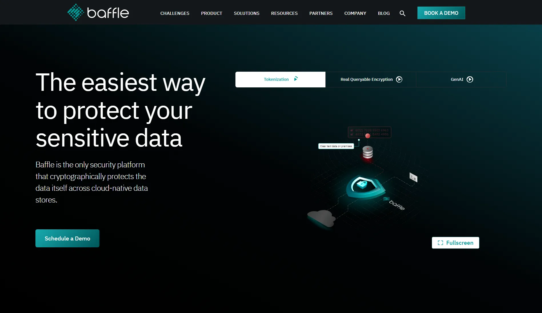 baffle homepage screenshot